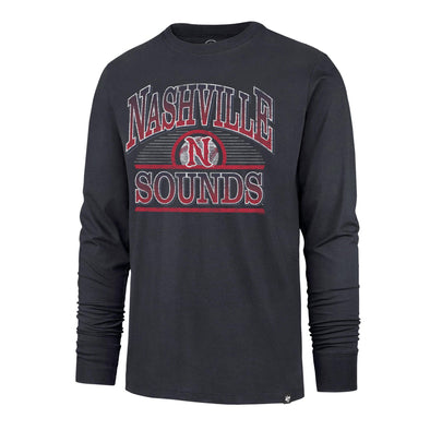 Nashville Sounds '47 Brand Atlas Blue Top Spin Franklin Long Sleeve Tee