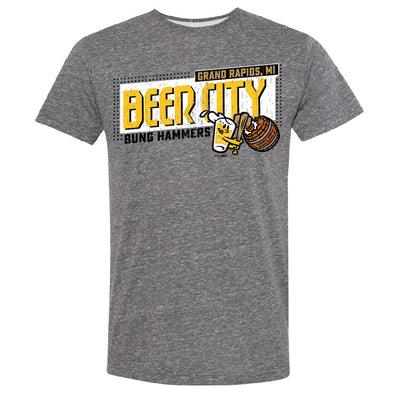 Beer City Bung Hammers "Fearless" Melange Smoke T-Shirt