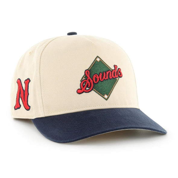 Nashville Sounds '47 Brand Natural & Navy Base Knock Hitch Hat