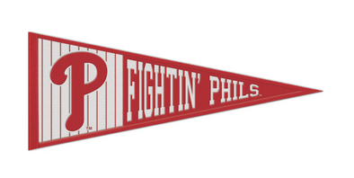 Pinstripe Philadelphia Fightin Phils P Pennant