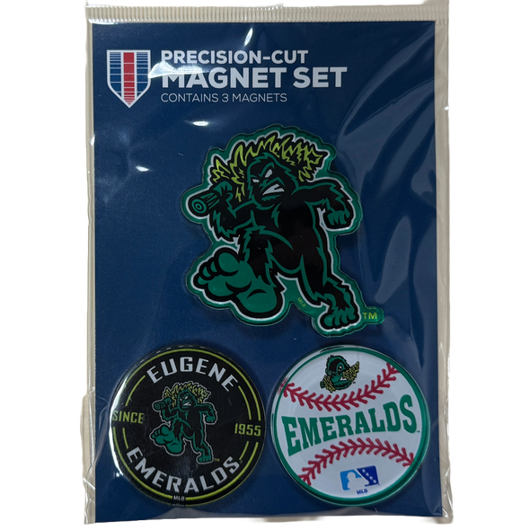 Eugene Emeralds WinCraft Precision-Cut Magnet Set