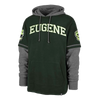 Eugene Emeralds '47 Brand Two-Tone Hooded Sweatshirt