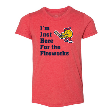 Worcester Red Sox Red Youth Fireworks Tee