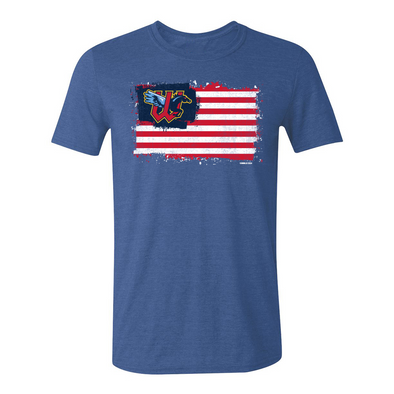 Wichita Wind Surge Royal Economy American Flag Tee