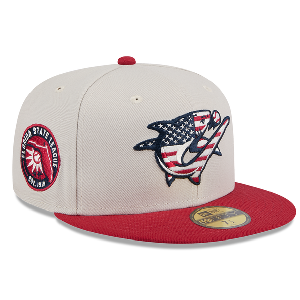 Clearwater Threshers New Era 59FIFTY 2024 Fourth of July Cap