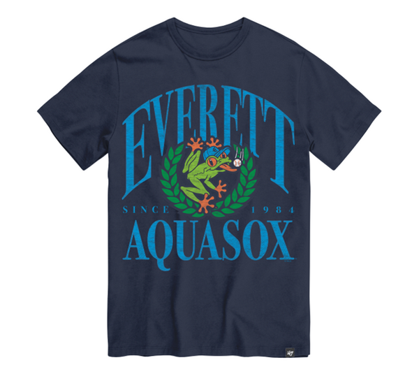 Everett AquaSox Atlas Blue Tee