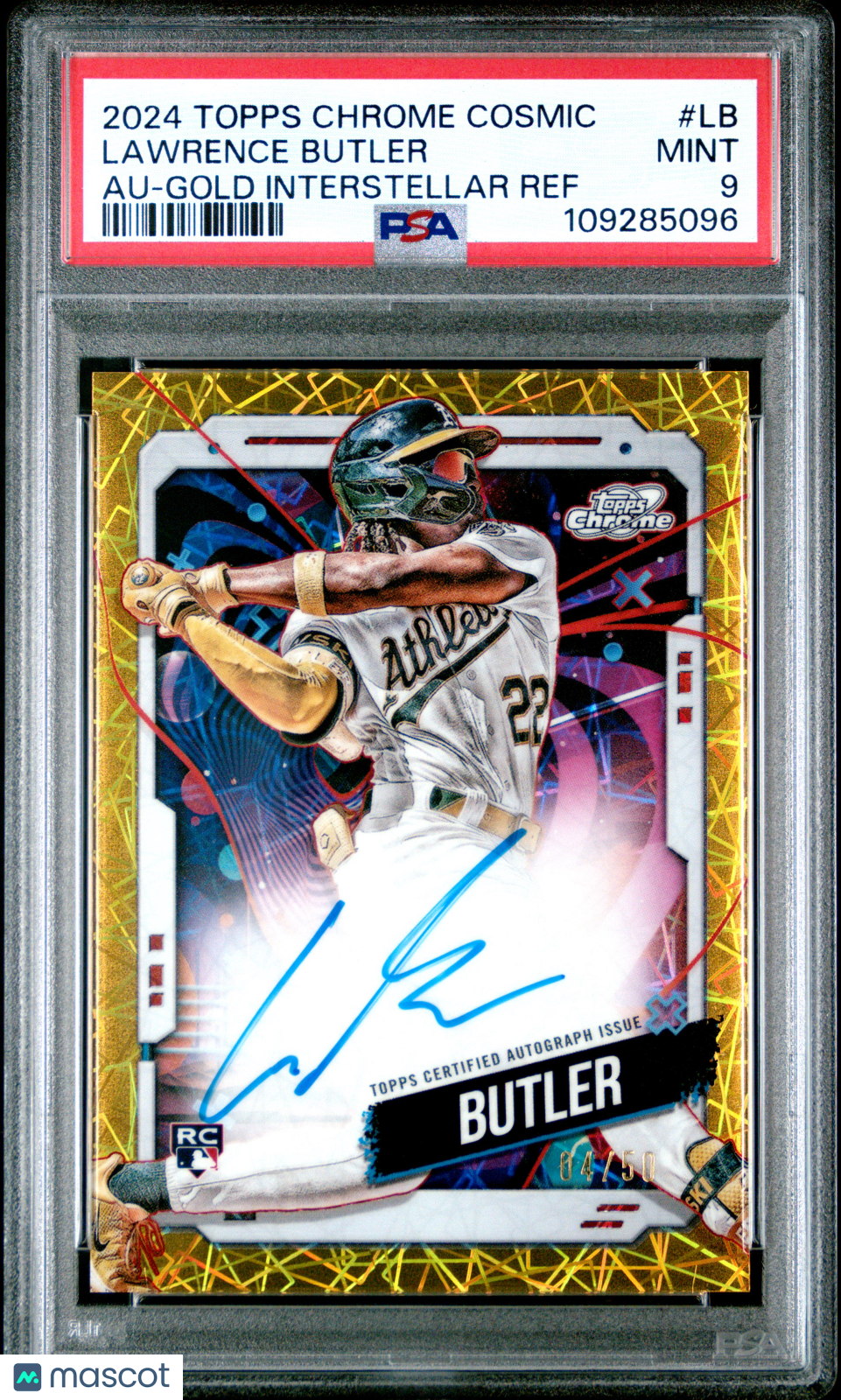 Lawrence Butler 2024 Topps Cosmic Chrome Auto #LB Gold