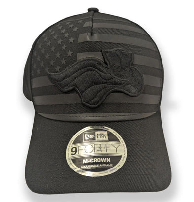 Somerset Patriots New Era Adult 9Forty American Flag Black Tonal Snap Back Cap