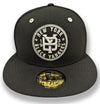 Somerset Patriots New Era New York Black Yankees Primary Medallion Logo Fitted Cap