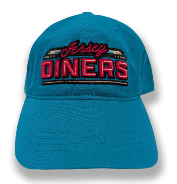 Jersey Diners Adult Wordmark Unstructured Slide Buckle Cap