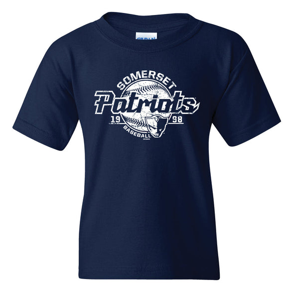 Somerset Patriots Youth Boys Cotton Fuddy T-shirt