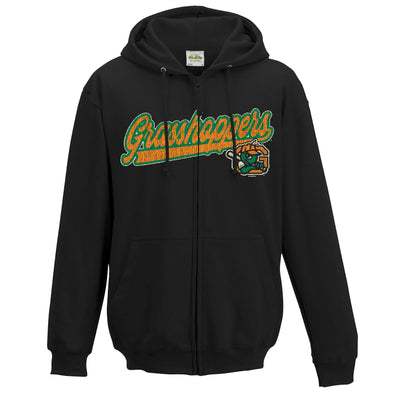 Adult Black Full Zip Turbo Hooded Jacket