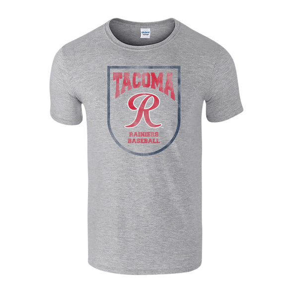 Tacoma Rainiers Gray Shield Tee