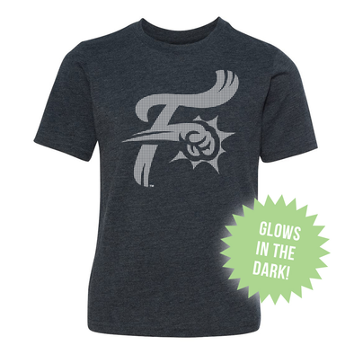 108 Stitches Navy Youth Glow in the Dark F-Fist Tee