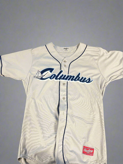 Columbus Clippers Rawlings Authentic On Field Gray Jerseys