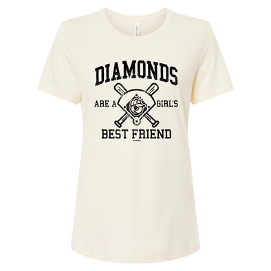 Relaxed Women's Off-White Diamond Tee