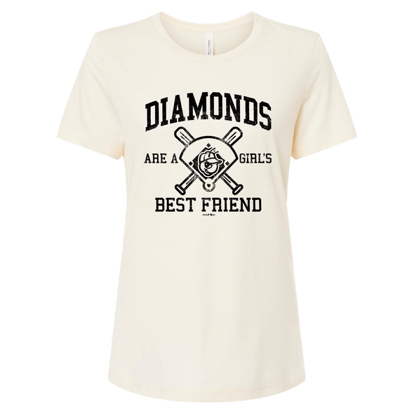 Relaxed Women's Off-White Diamond Tee