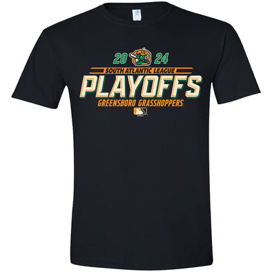 PREORDER - Adult Black Playoffs 3 Softstyle Tee