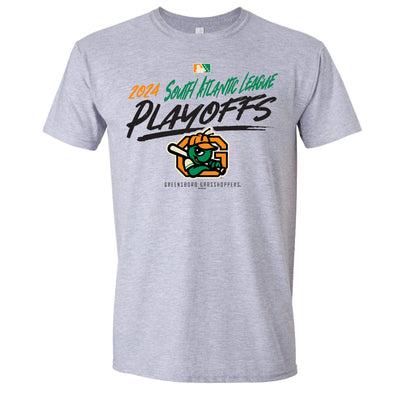 Adult Grey Playoffs 6 Softstyle Tee