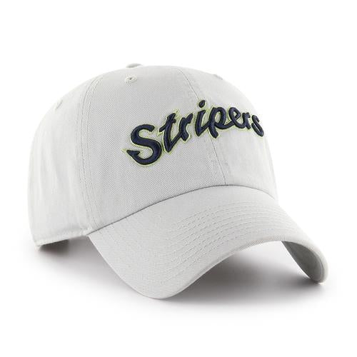 Gwinnett Stripers '47 Grey Wordmark Script Clean Up Cap