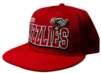 Red Grizzlies Lettering Snapback