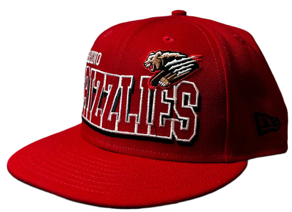 Red Grizzlies Lettering Snapback