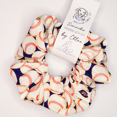 Greenville Drive Hannah Chloe Co Baseball Scrunchie