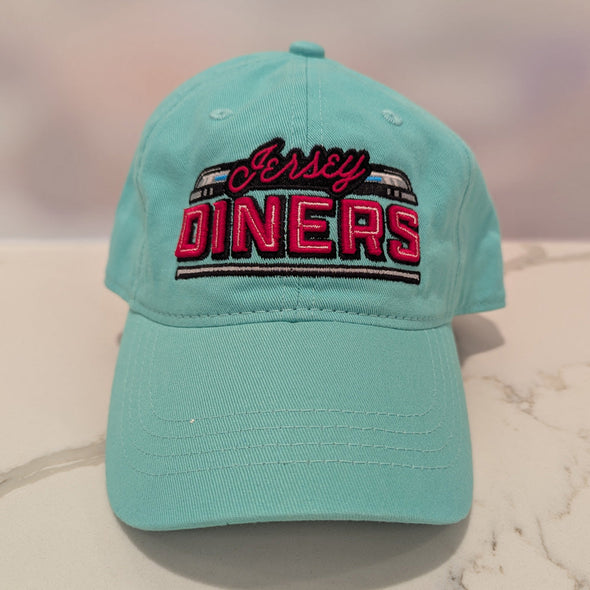 Jersey Diners Adult Wordmark Unstructured Slide Buckle Cap