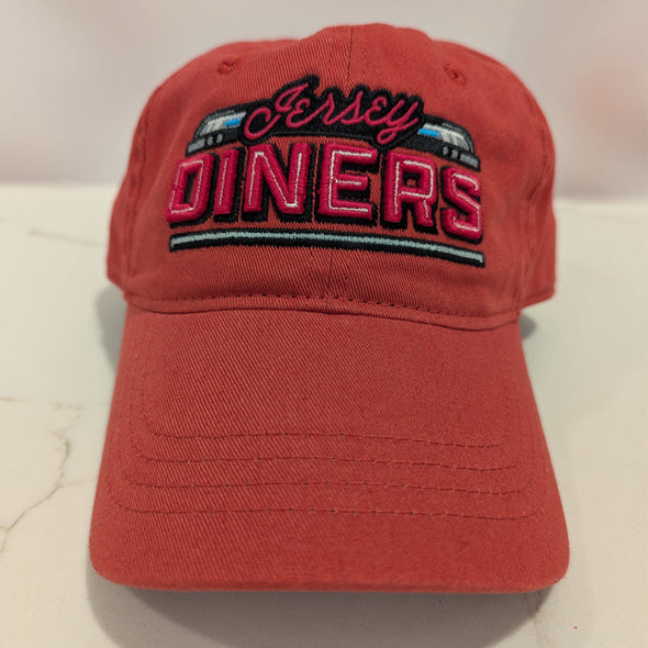 Jersey Diners Adult Wordmark Unstructured Slide Buckle Cap