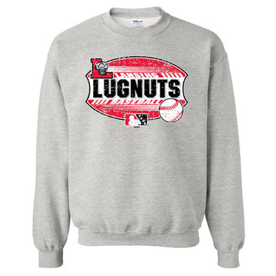 Lansing Lugnuts Ash Crewneck Sweatshirt