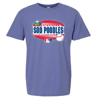 Amarillo Sod Poodles Periwinkle Halbert Game Tee