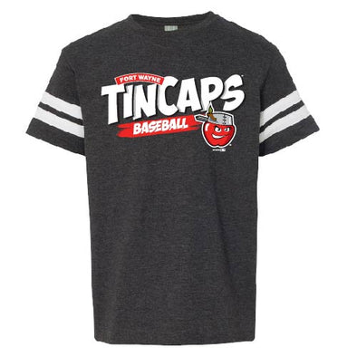 Fort Wayne TinCaps Youth Hamburg Sporty Black Tee