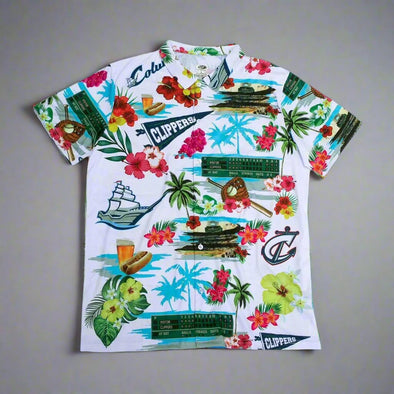 Columbus Clippers OT Sports Hawaiian Button Up Shirt