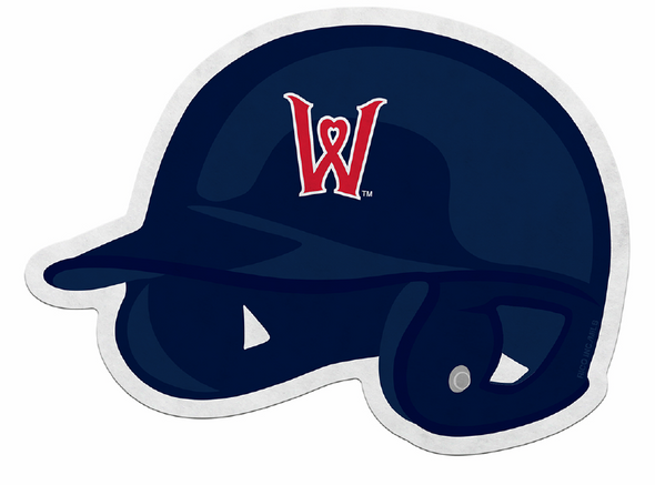 Worcester Red Sox Navy Batting Helmet Pennant