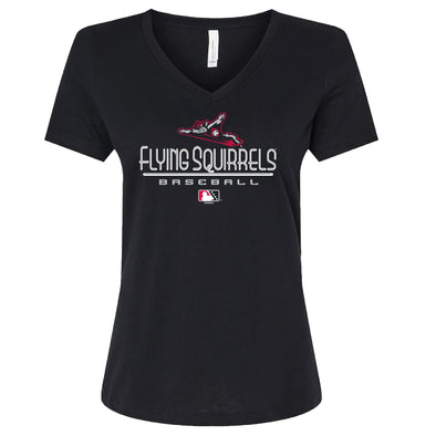 Richmond Flying Squirrels Women's Hitchcock V-Neck Tee