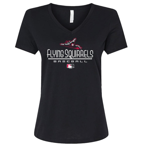 Richmond Flying Squirrels Women's Hitchcock V-Neck Tee
