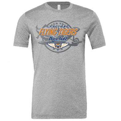 FLYING TIGERS LOGO HEATHER T/S HOGWASH