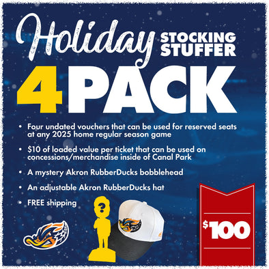 Akron RubberDucks Holiday 4 Pack