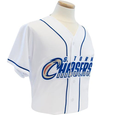 Omaha Storm Chasers Youth Replica White HOME Jersey