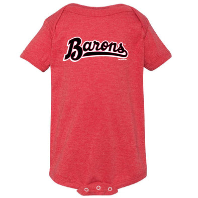 Infant Script Barons Onesie