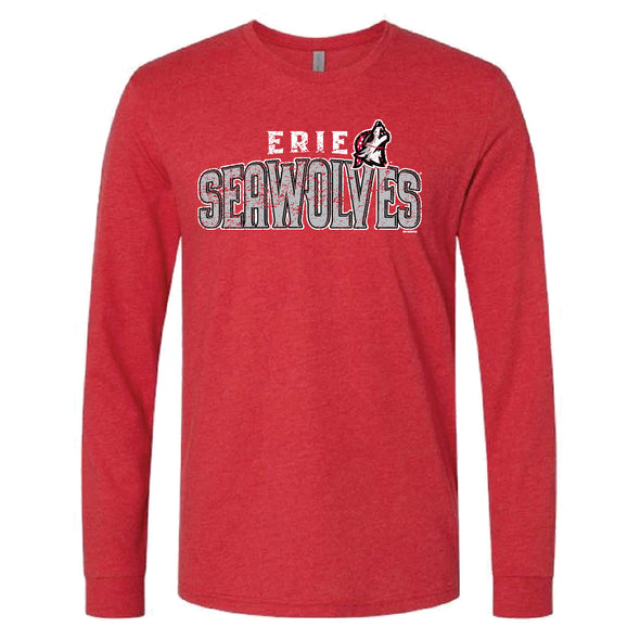 Erie SeaWolves BR Hooded L/S Tee