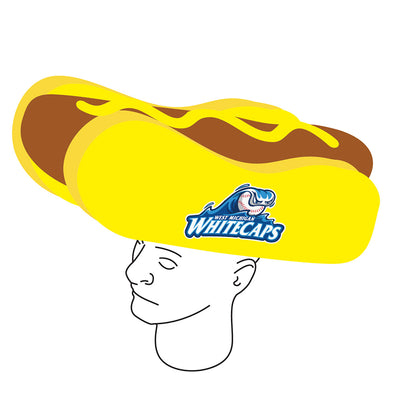 West Michigan Whitecaps Foam Hot Dog Hat