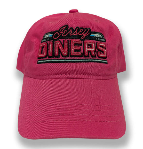 Jersey Diners Adult Wordmark Unstructured Slide Buckle Cap