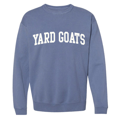 Hartford Yard Goats Soft As A Grape Felt Crewneck - Blue