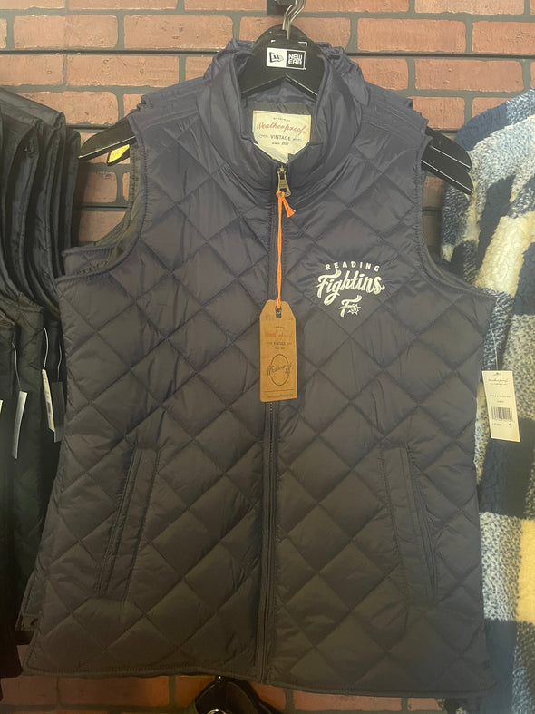 Women's Navy Quilt Vest