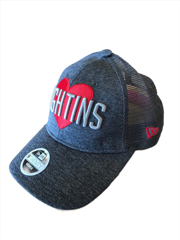 New Era 9Twenty Youth Fightins Heart Gray Hat