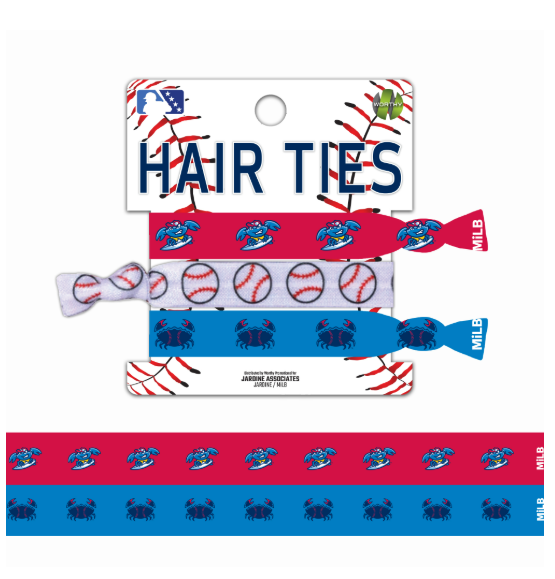 Jersey Shore BlueClaws 3 pack Hair Ties