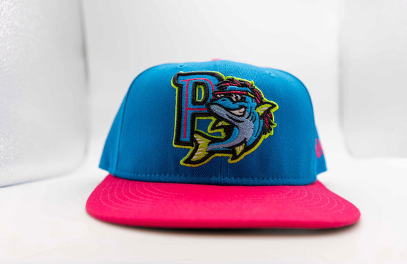 Pensacola Blue Wahoos Mullets New Era 59Fifty Fitted Cap