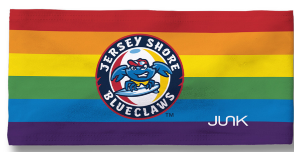 Jersey Shore BlueClaws Rainbow Junk Headband