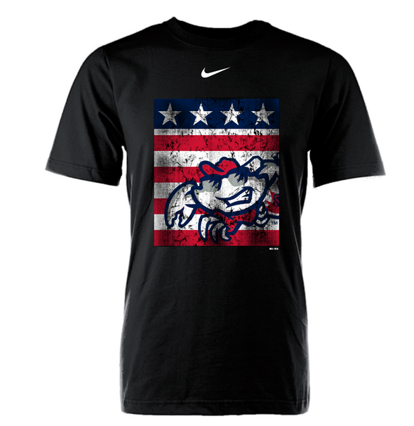 Jersey Shore BlueClaws Nike BP Logo Flag Tee